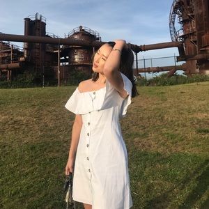 White Off-the-Shoulder dress